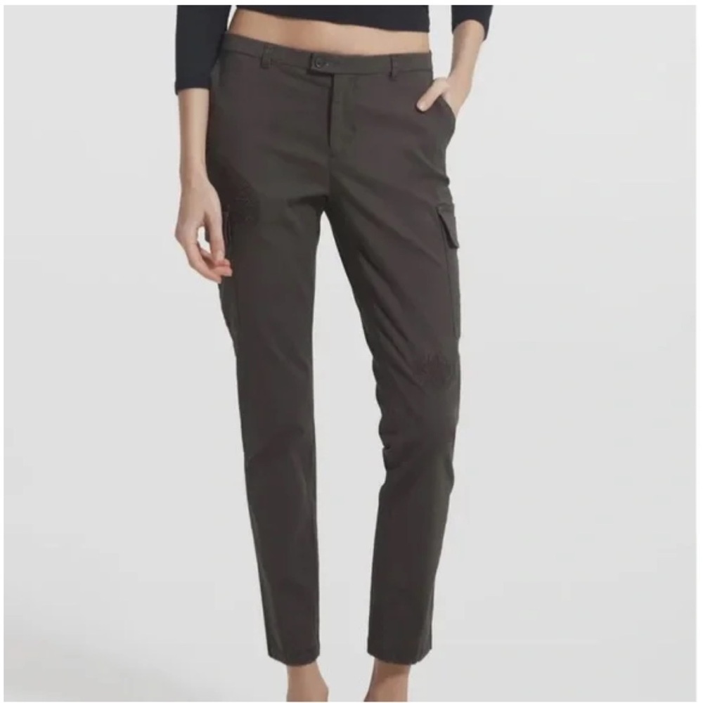 ATM ANTHONY THOMAS MELILLO Stretch Cotton Distressed Cargo Pants